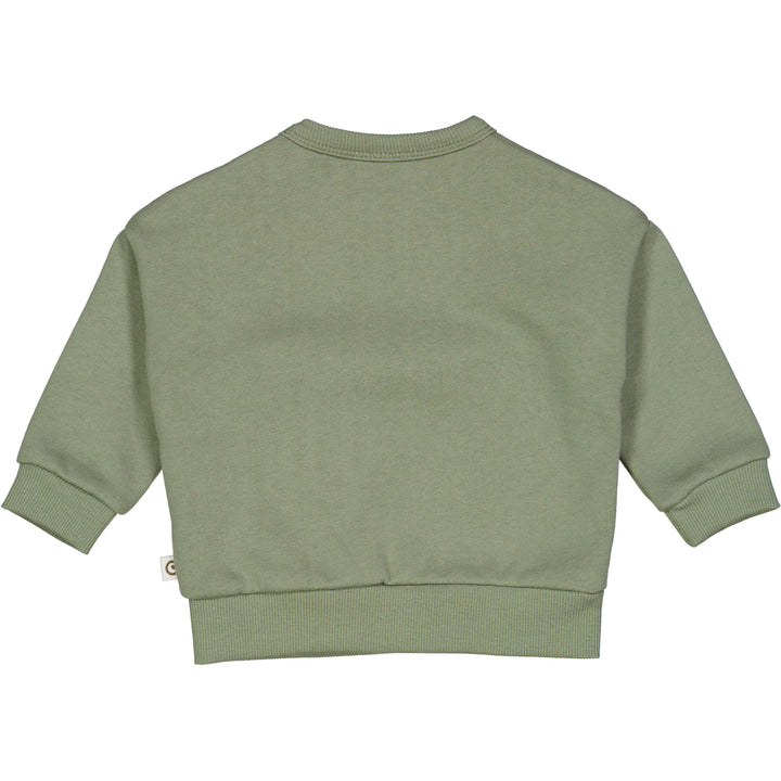 Pocket Sweatshirt Poetry Green by Müsli