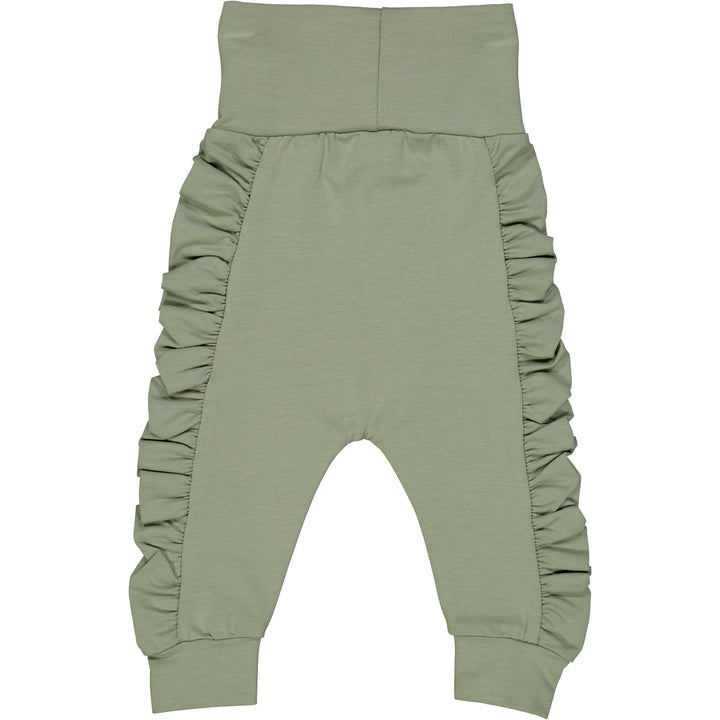 Cozy Me Frill Pants Poetry Green by Müsli