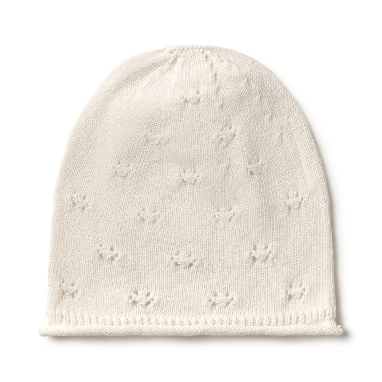 Patterned Knit Hat- Cream by Li + Me