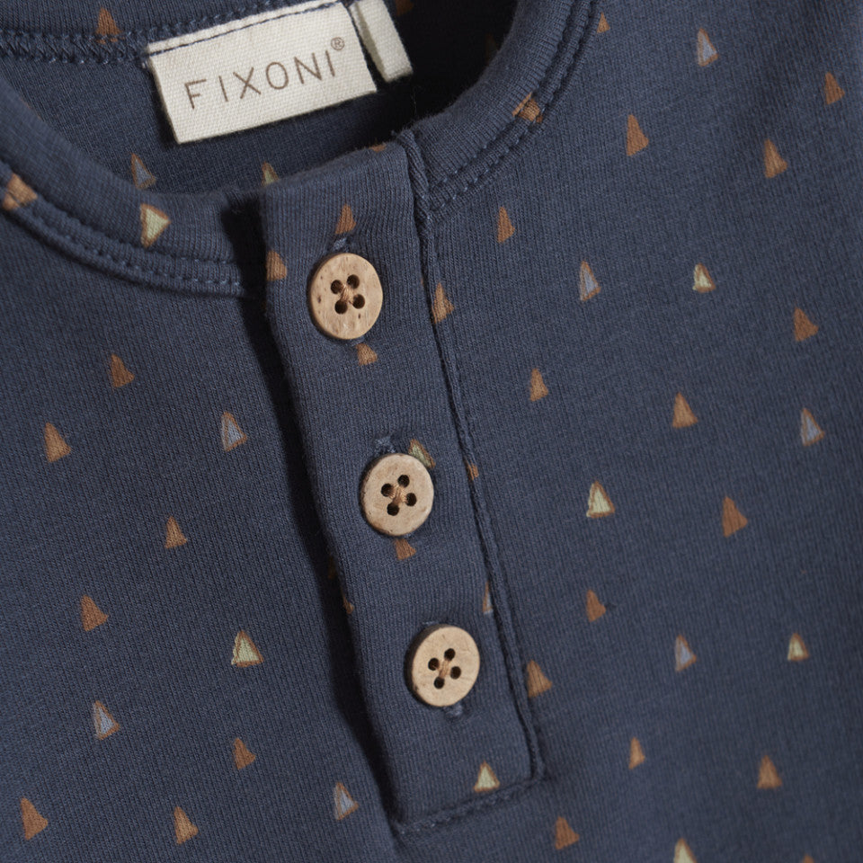 Long Sleeve Sweat Bodysuit in India Ink by Fixoni