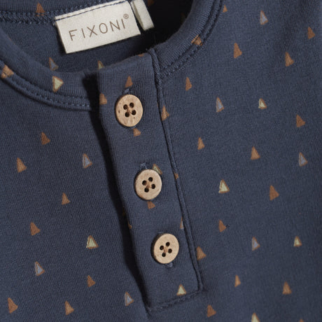 Long Sleeve Sweat Bodysuit in India Ink by Fixoni