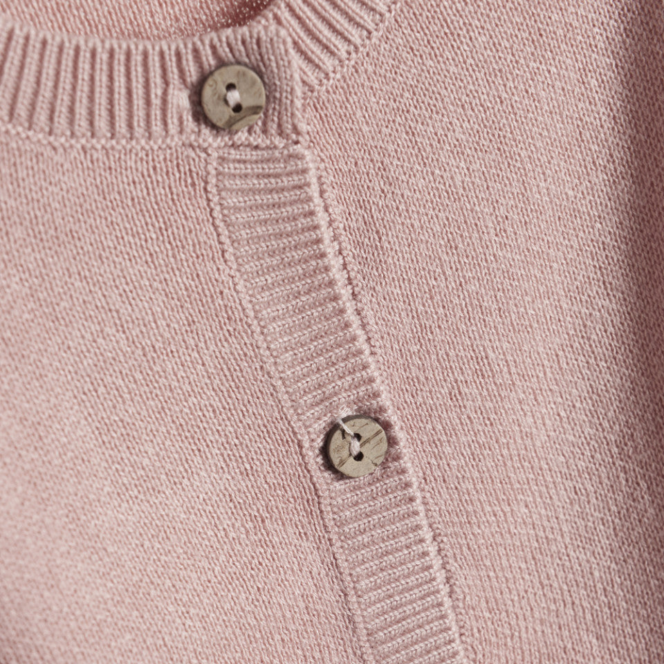 Knit Cardigan in Misty Rose by Fixoni