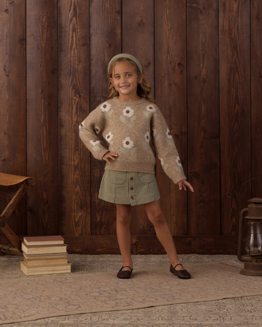 Denver Mini Skirt || Dark Sage by Rylee + Cru