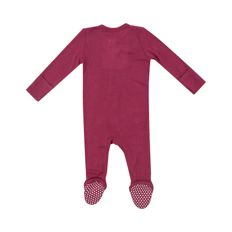 2 Way Zipper Footie - Basic - Solid Rose Bud by Angel Dear