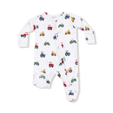 2 Way Zipper Footie- Mini Tractors by Angel Dear