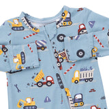 2 Way Zipper Footie- Crayon Construction by Angel Dear