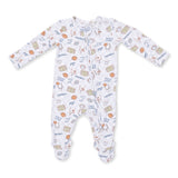 2 Way Zipper Footie- Football Check by Angel Dear