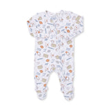 2 Way Zipper Footie- Football Check by Angel Dear