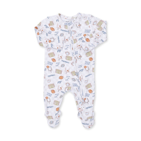 2 Way Zipper Footie- Football Check by Angel Dear