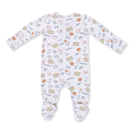 2 Way Zipper Footie- Football Check by Angel Dear