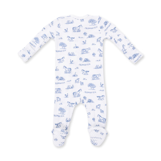 2 Way Zipper Footie- Farm Friends by Angel Dear