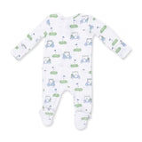 2 Way Zipper Footie- Golf Carts Blue by Angel Dear