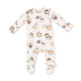 2 Way Zipper Footie- Love You A Latte by Angel Dear