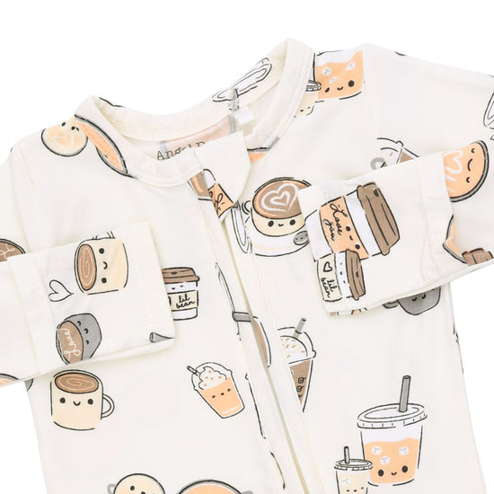 2 Way Zipper Footie- Love You A Latte by Angel Dear