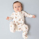 2 Way Zipper Footie- Mini Cowboy Boots by Angel Dear
