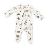 2 Way Zipper Footie- Northern Woodland Animals by Angel Dear