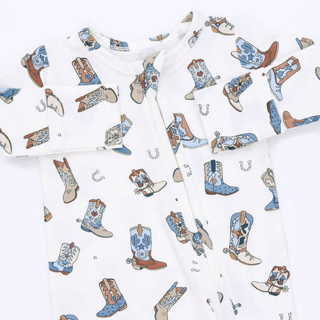 2 Way Zipper Footie- Buckaroo Boots by Angel Dear