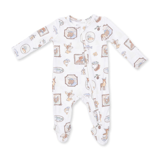 2 Way Zipper Footie- Woodson's Family Cabin by Angel Dear