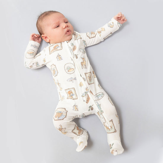 2 Way Zipper Footie- Woodson's Family Cabin by Angel Dear
