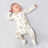 2 Way Zipper Footie- Woodson's Family Cabin by Angel Dear