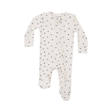 2 Way Zipper Footie - Navy Mini Dot by Angel Dear