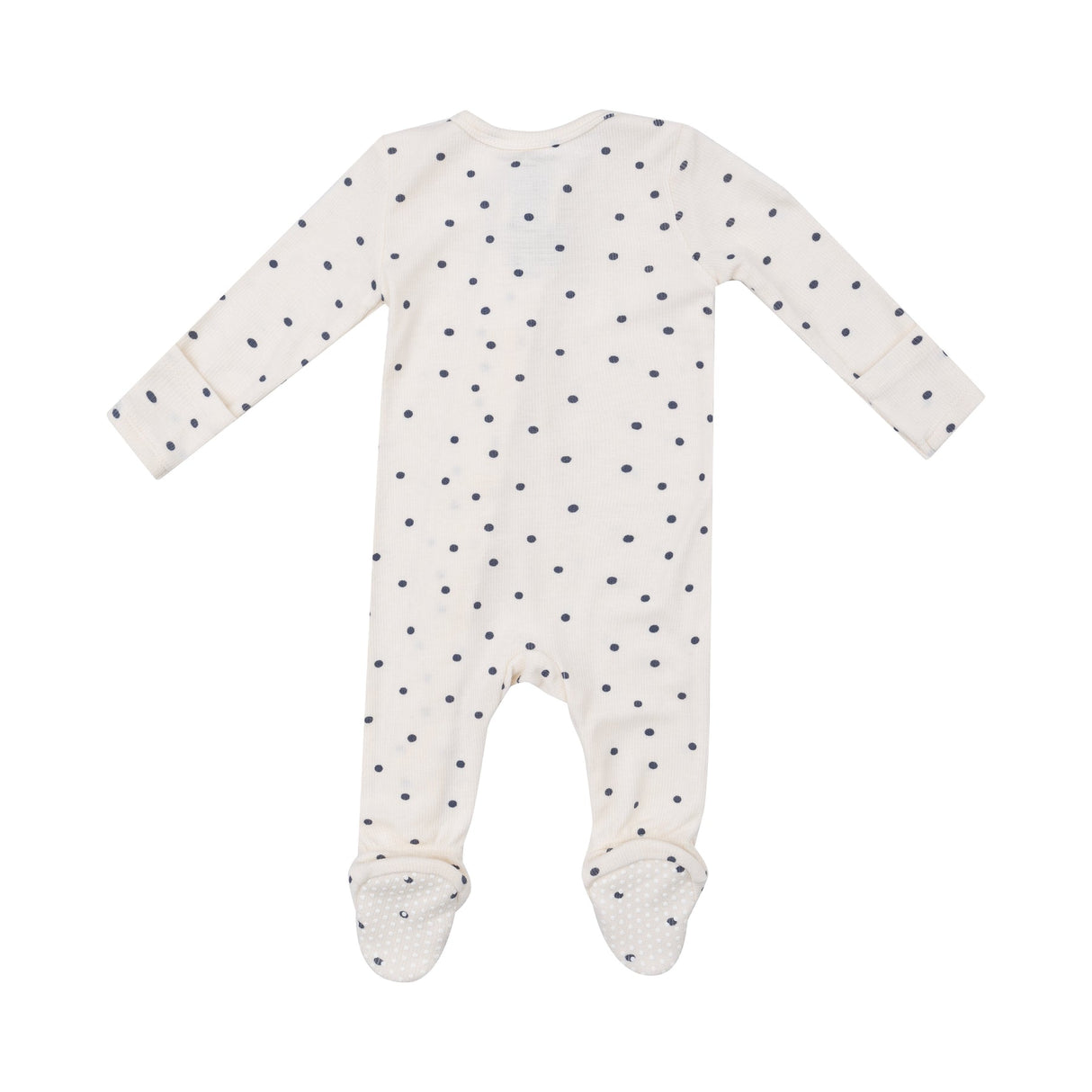 2 Way Zipper Footie - Navy Mini Dot by Angel Dear