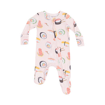 2 Way Zipper Footie - Sushi Pink by Angel Dear