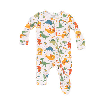 2 Way Zipper Footie - Veggie Dinos by Angel Dear