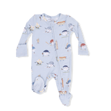 2 Way Zipper Footie- Baseballs Playing Baseball by Angel Dear
