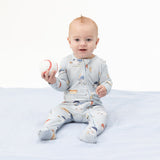 2 Way Zipper Footie- Baseballs Playing Baseball by Angel Dear