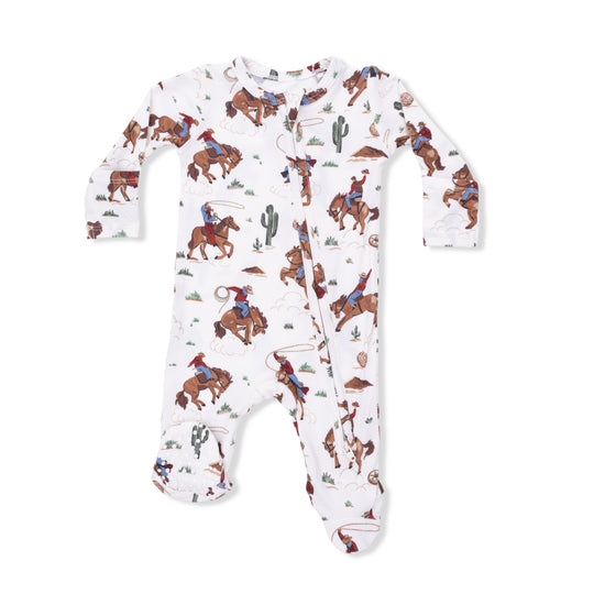 2 Way Zipper Footie- Buckaroo Western by Angel Dear