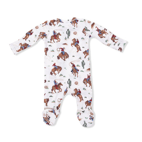 2 Way Zipper Footie- Buckaroo Western by Angel Dear