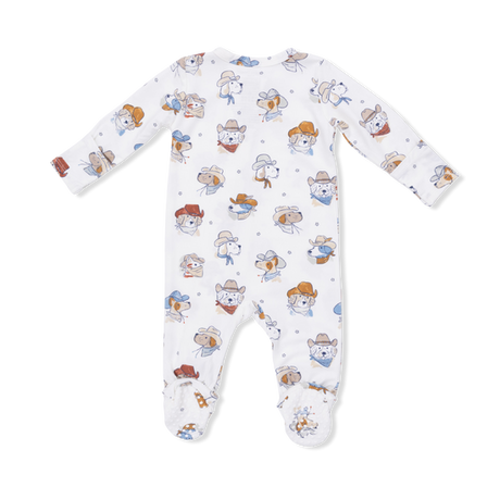 2 Way Zipper Footie- Cowdogs by Angel Dear