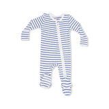 2 Way Zipper Footie- Navy Stripe by Angel Dear