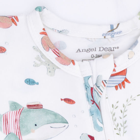 2 Way Zipper Footie- Sailor Sea Creatures by Angel Dear