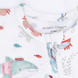 2 Way Zipper Footie- Sailor Sea Creatures by Angel Dear