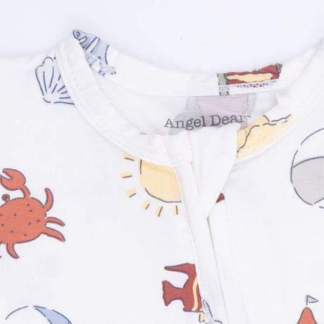 2 Way Zipper Footie- Sunny Sandcastles by Angel Dear