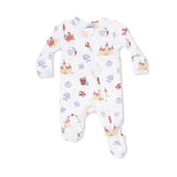 2 Way Zipper Footie- Sunny Sandcastles by Angel Dear