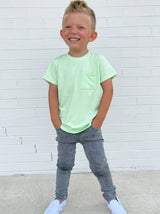 Neon Distressed Tee - Lime by Little Bipsy