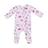 2 Way Ruffle Back Zipper Footie- Football Cheer by Angel Dear