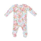 2 Way Ruffle Back Zipper Footie- Angeline Floral by Angel Dear