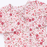 2 Way Ruffle Back Zipper Footie- Serene Floral by Angel Dear