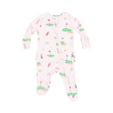 2 Way Zipper Ruffle Back Footie - Golf Things Pink by Angel Dear