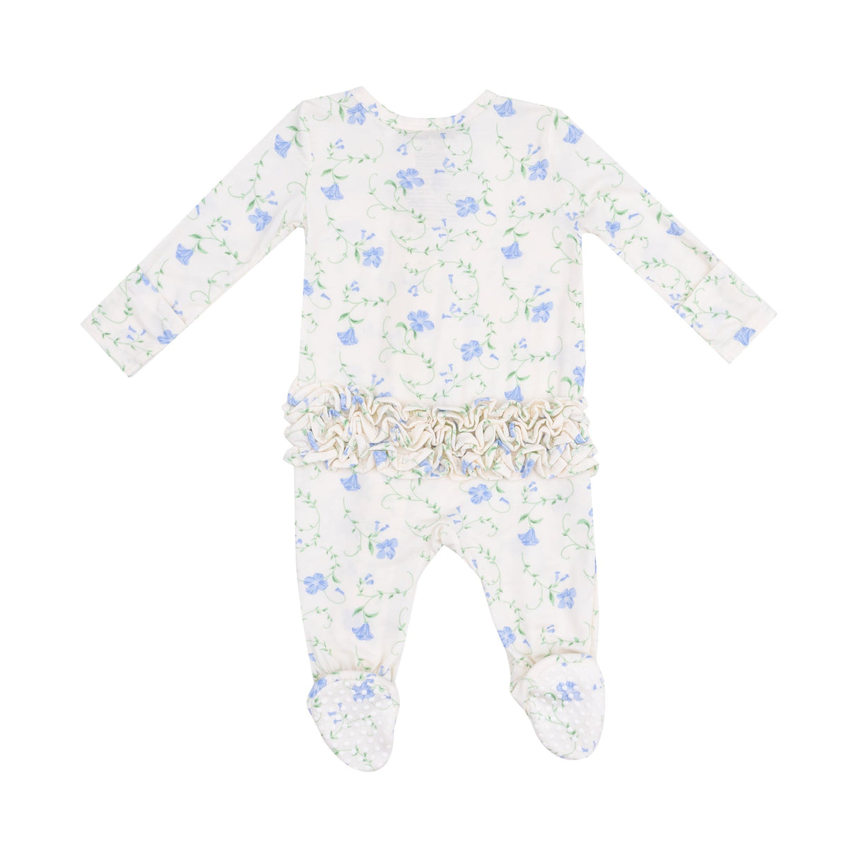 2 Way Zipper Ruffle Back Footie - Sweet Vines by Angel Dear