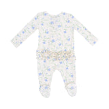 2 Way Zipper Ruffle Back Footie - Sweet Vines by Angel Dear