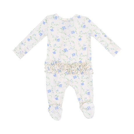 2 Way Zipper Ruffle Back Footie - Sweet Vines by Angel Dear