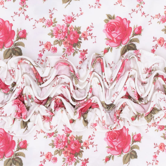 2 Way Ruffle Back Zipper Footie- Elegant Roses by Angel Dear