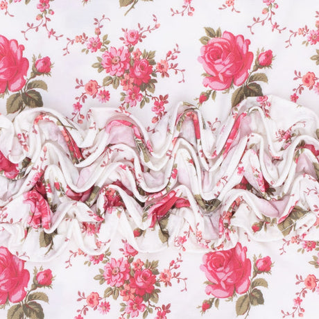2 Way Ruffle Back Zipper Footie- Elegant Roses by Angel Dear
