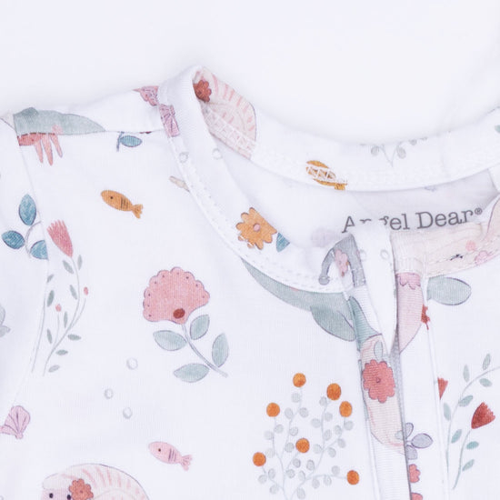 2 Way Ruffle Back Zipper Footie- Garden Sea Creatures by Angel Dear
