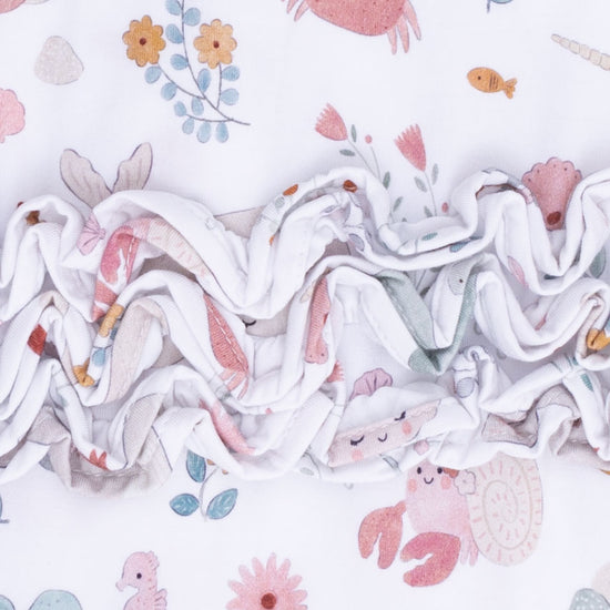 2 Way Ruffle Back Zipper Footie- Garden Sea Creatures by Angel Dear